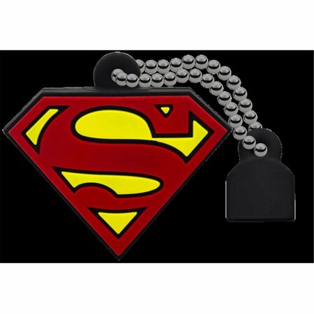 BETTERBATTERY DC Comics USB 2.0 Collectors 32GB Superman Crest Flash Drive BE3468459